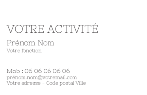 Carte de visite Photographe CV-B15225