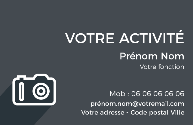 Carte de visite Photographe CV-B15236