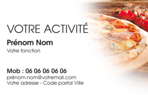 Carte de visite Pizzeria CV-B15224