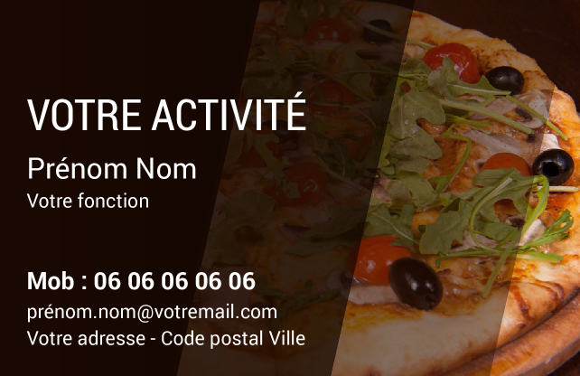 Carte de visite Pizzeria CV-B15226