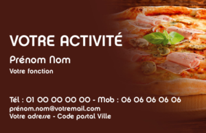 Carte de visite Pizzeria CV-B15230
