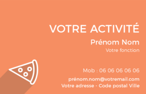 Carte de visite Pizzeria CV-B15236