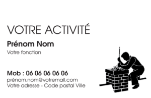 Carte de visite Ramoneur CV-B15224