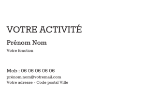 Carte de visite Ramoneur CV-B15229
