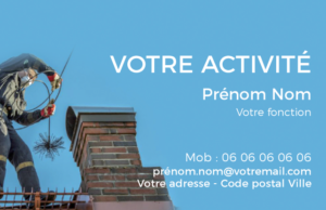 Carte de visite Ramoneur CV-B15236