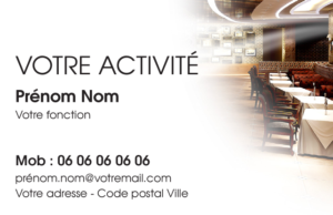 Carte de visite Restaurant CV-B15224