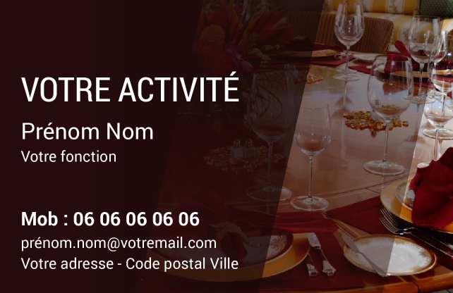 Carte de visite Restaurant CV-B15226