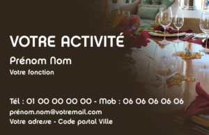 Carte de visite Restaurant CV-B15230