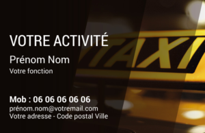 Carte de visite Taxi CV-B15226