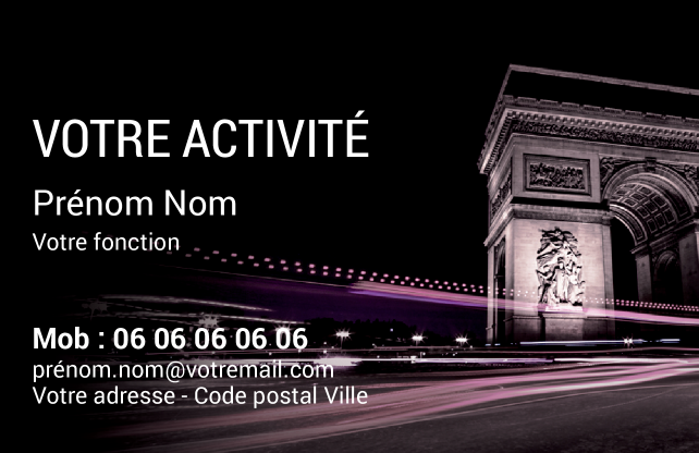Carte de visite Taxi CV-B15226