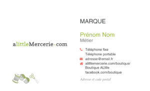 Carte de visite - Ref CV-A14122