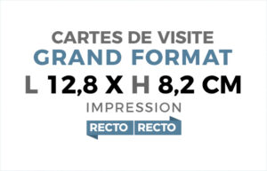 Grand format - Recto verso - Ref CV-D4064
