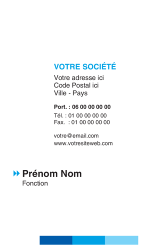 Carte de visite verticale - Ref CV-G11593