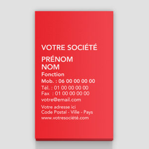 Carte de visite verticale - Ref CV-G11623