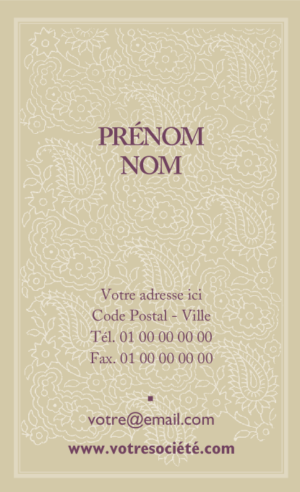 Carte de visite verticale - Ref CV-G2479