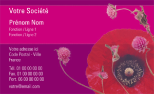 Carte de visite gratuite - Ref CV-A3860-GR