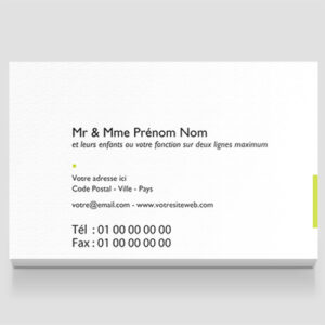 Carte de visite grand format - Ref CV-D4586