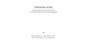 Carte de correspondance - Ref CV-F4823