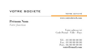 Carte de visite - Ref CV-A4913