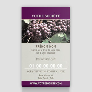 Carte de visite verticale - Ref CV-G533