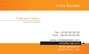 Carte de visite - Ref CV-A6395