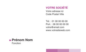 Carte de visite - Ref CV-A6435