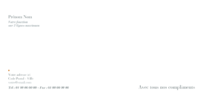 Carte de correspondance - Ref CV-F683