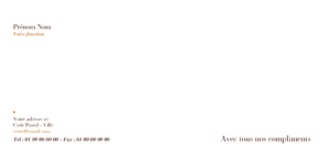 Carte de correspondance - Ref CV-F85