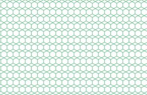 Hexagones verts