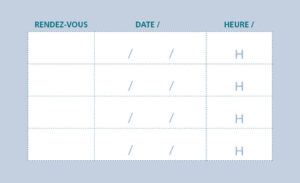 Carte de rendez-vous