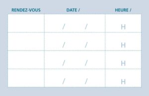 Carte de rendez-vous