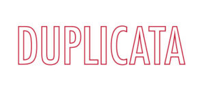 Tampon formule DUPLICATA - Ref TE-G14525