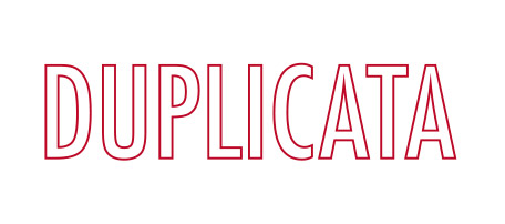 Tampon formule DUPLICATA - Ref TE-G14525