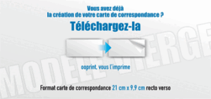 Carte de correspondance recto verso - Ref CV-F4804