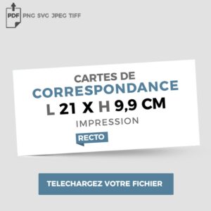 Format correspondance - Recto - Ref CV-F12441