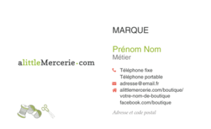 Carte de visite RV - Ref CV-A14128