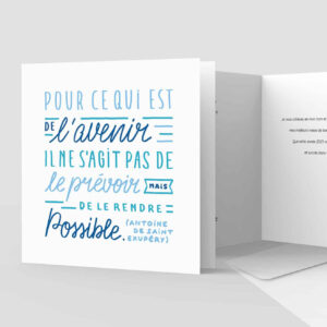 Carte de voeux 2 volets - Ref CX-A14954