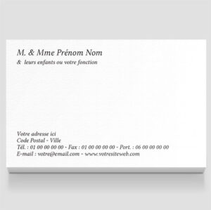 Carte de visite grand format - Ref CV-D15193