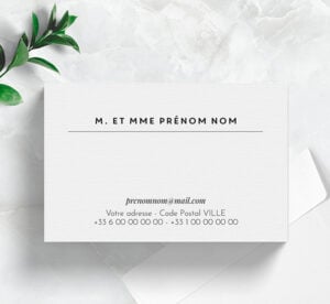 Carte de visite grand format - Ref CV-D15682