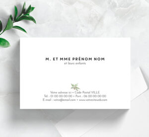 Carte de visite grand format - Ref CV-D15819