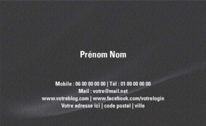 Carte de visite - Ref CV-A9183