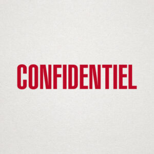Tampon formule CONFIDENTIEL - Ref TE-G14524