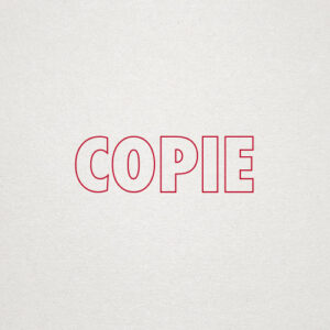 Tampon formule COPIE - Ref TE-G14526