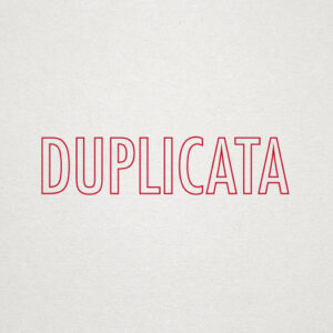 Tampon formule DUPLICATA - Ref TE-G14525