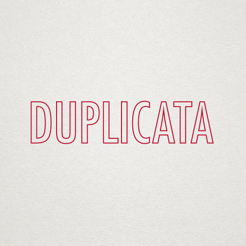Tampon formule DUPLICATA - Ref TE-G14525