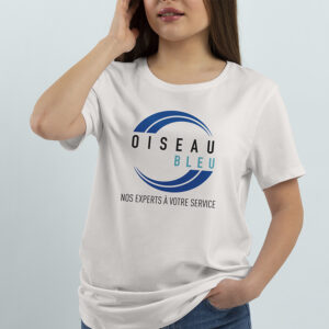 T-shirt mixte Roly® – Blanc recto verso – Image 4