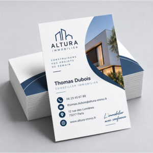 Cartes de visite verticales